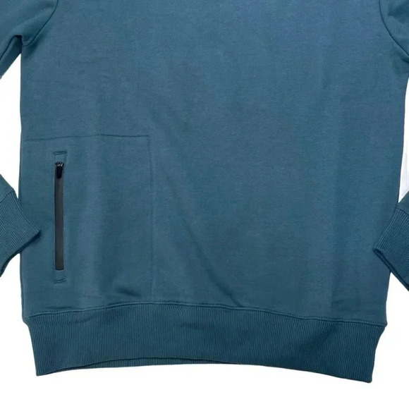 Natori Bagani Fleece Side Zip Classic Fit Crewneck Mens Sweatshirt Medium - Picture 7 of 12